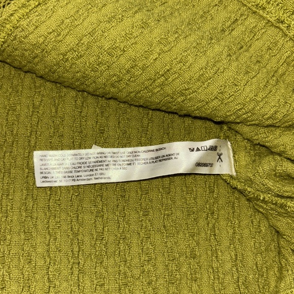 Free People Jules Mini Shift Dress NWT Color Golden Lime - Picture 9 of 10
